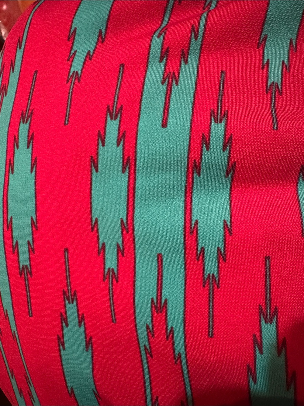 LuLaRoe bright colored skirt full length, pink/turquoise pattern sz. XL* - Picture 4 of 6